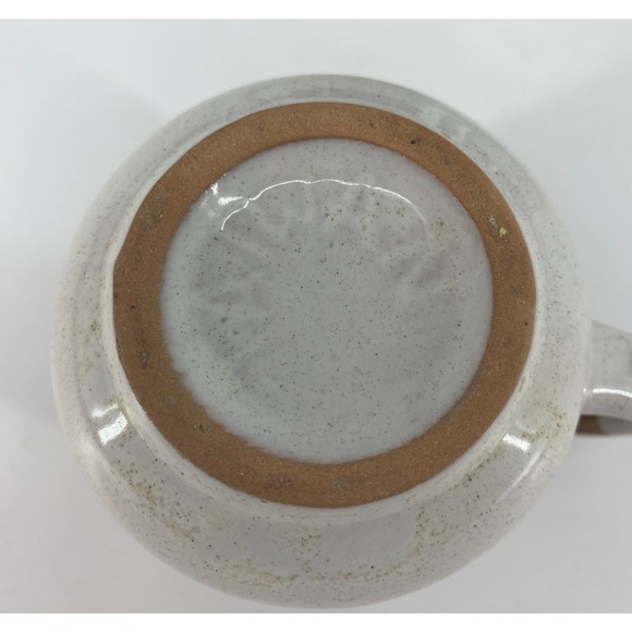 Set 3 vintage made in Taiwan Tan / Brown mugs. Coffee Tea Stone Heavy Handmade - Picture 4 of 6